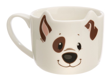 Tasse Hund weiss 