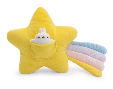 Coussin étoile filante avec Molang 