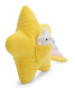 Coussin étoile filante avec Molang 