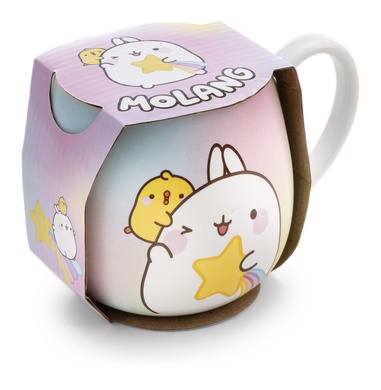 Tasse Molang mit Sternschnuppe in Geschenkverpackung