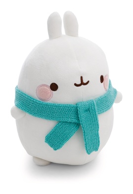Molang avec écharpe 24cm dans boîte cadeau