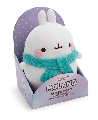 Molang avec écharpe 24cm dans boîte cadeau