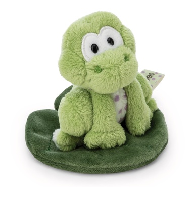 Grenouille Fridolin Frog sur feuille 7cm 