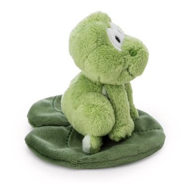 Grenouille Fridolin Frog sur feuille 7cm 