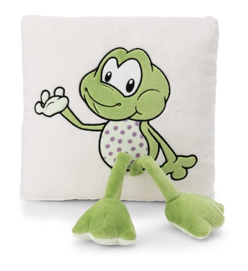 Coussin grenouille Fridolin Frog quadratique