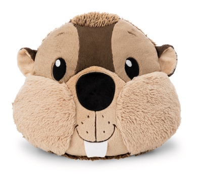 Coussin en forme castor Harry Woodsnacker