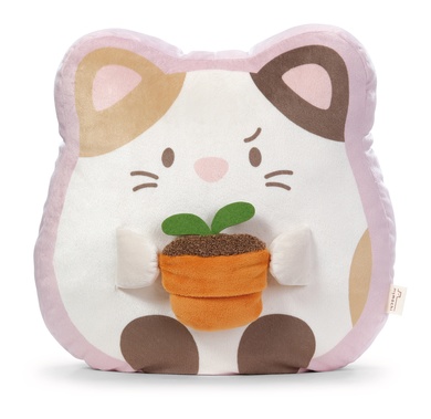 Kissen Katze Angy mit Blumentopf 