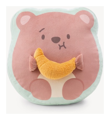 Coussin ours Nomo avec croissant 
