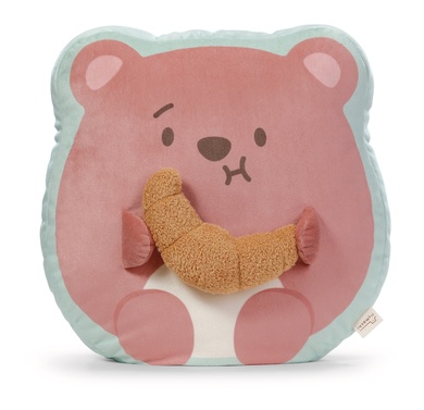 Kissen Bär Nomo mit Croissant 