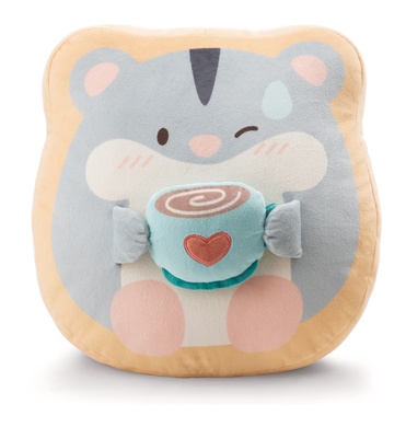 Coussin hamster Shai avec tasse 