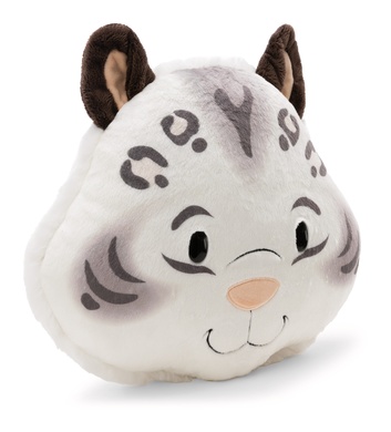 Kissen rund Schneeleopard Eleni Snowbell 