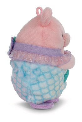 Cochon Onk 8cm avec bivalve et costume de sirène dans boîte cadeau