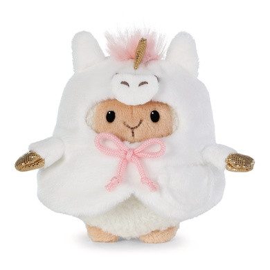 Mouton Wools 8cm avec arc-en-ciel et costume de licorne dans boîte cadeau