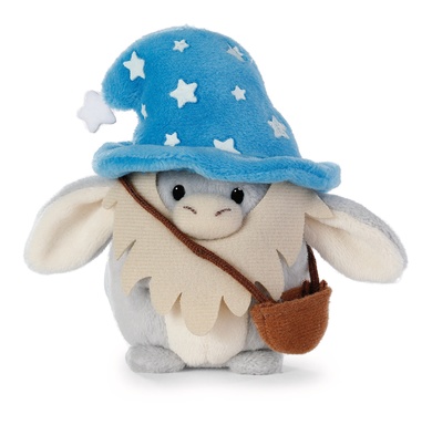 Âne Earl 8cm avec potion magique et costume d'enchanteur dans boîte cadeau