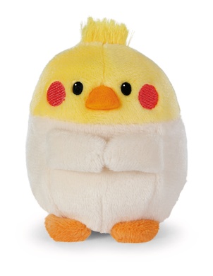 Perruche Chipsy 8cm avec cheval bâton et costume de chevalier dans boîte cadeau