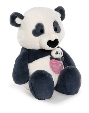 Love Panda 40cm Schlenker mit Herztasche und Baby-Panda