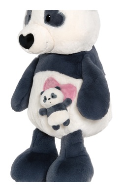 Love Panda 40cm Schlenker mit Herztasche und Baby-Panda