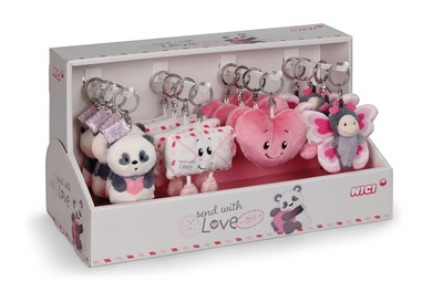 Schlüsselanhänger Love 4 Designs, 16 Stück im Display