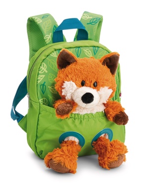 Rucksack grün mit Fuchs 