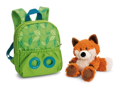 Rucksack grün mit Fuchs 