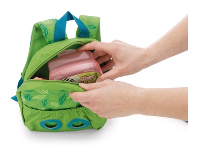 Rucksack grün mit Fuchs 