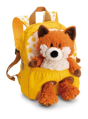 Rucksack gelb mit Fuchs 