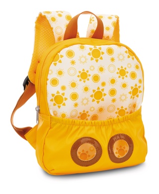 Rucksack gelb mit Fuchs 
