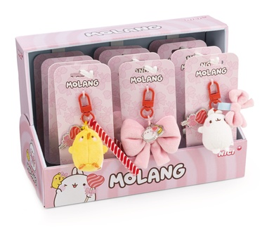 Taschenanhänger Molang 3 Designs, 12 Stück im Display