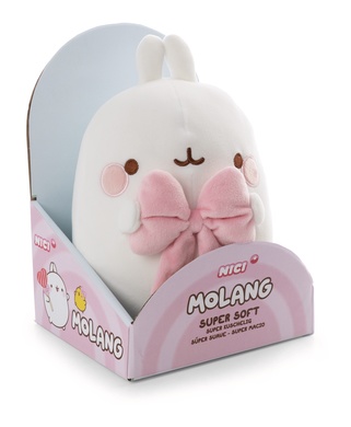 Molang avec noeud 24cm dans boîte cadeau