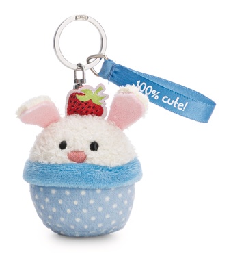 Port-clés lapin cupcake 