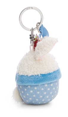 Port-clés lapin cupcake 