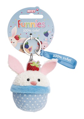 Port-clés lapin cupcake 
