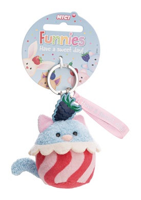 Schlüsselanhänger Katze Cupcake 