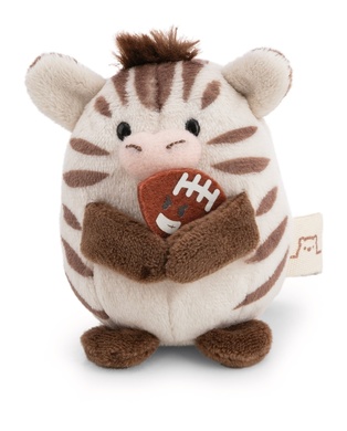 Zebra Stripey 8cm mit Football und Footballkostüm in Geschenkverpackung