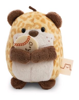 Leopard Ichiro 8cm mit Baseball und Baseballkostüm in Geschenkverpackung