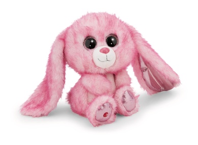Lapin rose fuchsia Flommi-Fun 25cm bras ballants