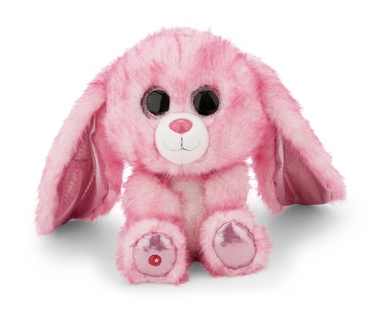 Lapin rose fuchsia Flommi-Fun 25cm bras ballants