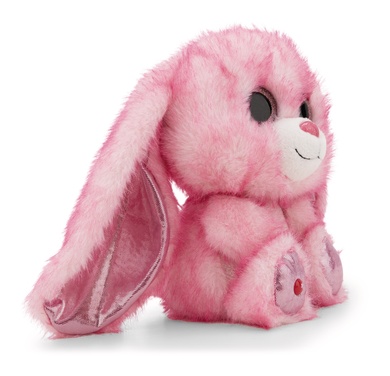 Lapin rose fuchsia Flommi-Fun 25cm bras ballants