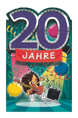 Zahlengeburtstag 20 