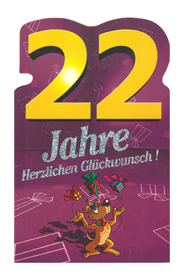 Zahlengeburtstag 22 