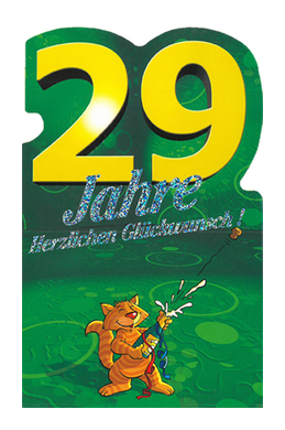 Zahlengeburtstag 29 