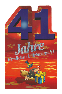 Zahlengeburtstag 41 