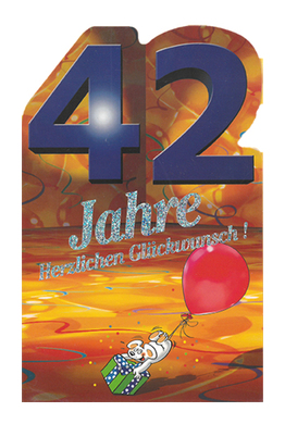 Zahlengeburtstag 42 