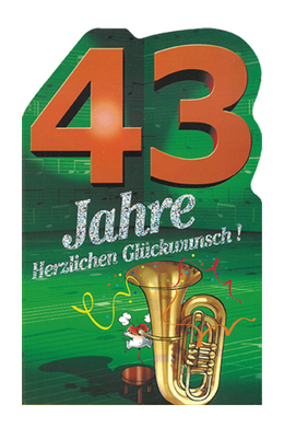 Zahlengeburtstag 43 