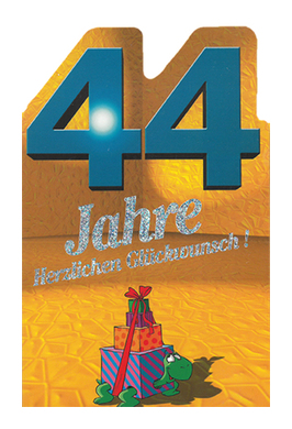 Zahlengeburtstag 44 