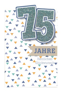 Zahlengeburtstag 75 