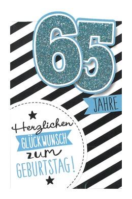 Zahlengeburtstag 65 