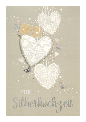 Silberhochzeit UK Greeting Card 