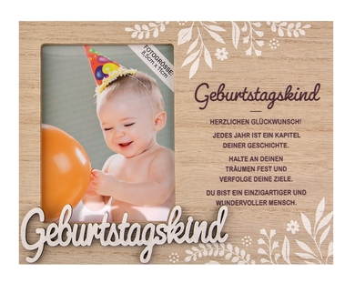Bilderrahmen Geburtstagskind 