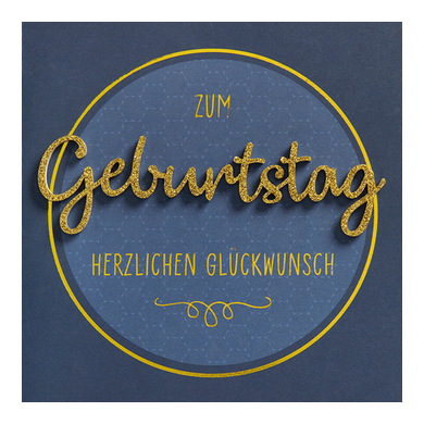 GEBURTSTAG Lettering 